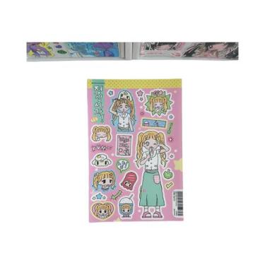 Imagem de Adesivos De Personagens De Desenho Animado De Meninas Fofas Para Plann