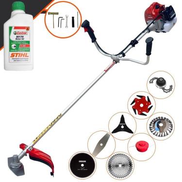 Imagem de Roçadeira 8 Em 1 Kawashima Bcj620l 62cc 3hp + Óleo Stihl