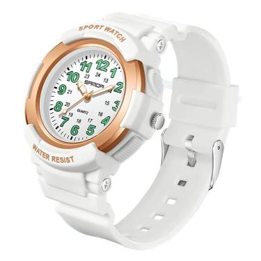 Imagem de Relógio De Quartzo Sandavisor Analógico Minimalista Rosa