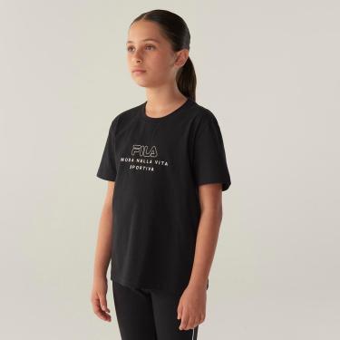 Imagem de Camiseta Fila Conforto Vita Outline Juvenil-Unissex