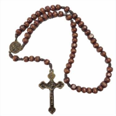 Imagem de 12 Terços de Madeira São Bento - Proteção e Fé - SJO Artigos Religioso