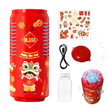 Imagem de Máquina de Bolhas para Festas - Brinquedo Com Múltiplas Funções, Luz E,Brinquedos de Bolhas para Exterior e Jardim - Para Crianças e Família para Utilização Interior e Exterior em Festas