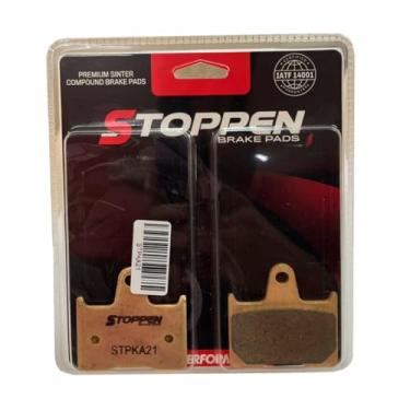 Imagem de Stoppen Pastilha de Freio Sinterizada Traseira para Kawa ZX7RR ZX14R Suzuki BANDIT GSXR Harley XL883 XL1200, STPKA21