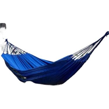 Imagem de Rede Dupla – EspaçOsa, ConfortáVel E DuráVel(Rede Descanso Azul c/Preto)