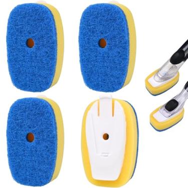 Imagem de Pacote com 4 refis de escova de esponja azul para escova de pratos OXO