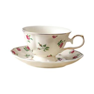 Imagem de Ｂｅｓｇａ Xícara de café, xícara de cappuccino vintage, fácil de limpar, item de decoração para casa, xícaras de chá, xícaras para latte para uso comercial em