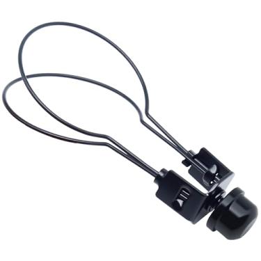 Imagem de FDXGYH Adaptador de abajur de encaixe, suporte de lâmpada redondo com abajur para anexar projetos de lâmpada DIY (preto)
