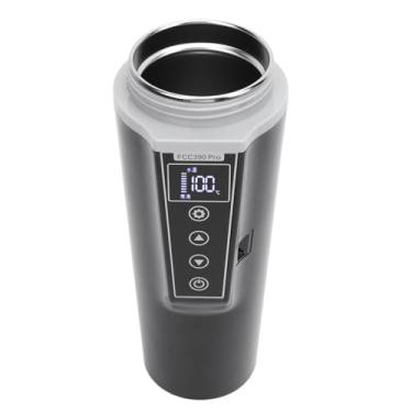 Imagem de Ymiko Caldeira de água Elétrica Portátil de 12 V para Carro, Chaleira de Viagem Com Temperatura Ajustável para café, chá e Bebidas Quentes Caneca Aquecida Compacta para Uso Em Viagens e Caminhões