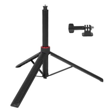 Imagem de RiToEasysports Tripé de Telefone, tripé Extensível para Selfie Stick, Ajuste de Comprimento de Vários Estágios, Cabeça Esférica de 360 ​​° Com Parafuso de 1:4 pol. Adaptador de Garra Dupla para
