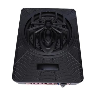 Imagem de Luocute Subwoofer de Carro Fino Sob o Assento de 10 Polegadas e 800 W Com Amplificador Integrado, Subwoofer de Graves Com Luz Ambiente LED e Kit de Fiação, Subwoofers de Componentes de (APLICATIVO