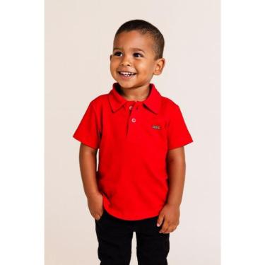 Imagem de Camiseta Infantil Polo Natal Ano Novo - Genérica, Vermelho, 8 - 8 á 9 