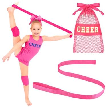 Imagem de Simgoing Conjunto de 12 tiras de alongamento para torcer para acrobacias de torcida para ioga, maior flexibilidade, elástico para exercícios e ginástica de pilates