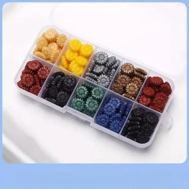 Imagem de Contas de lacre de cera de girassol, contas de cera de vedação de 10 cores para selos de selos de envelope, convites, embalagens de vinho, selagem de letras