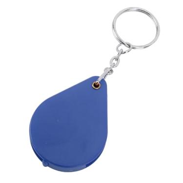 Imagem de Generic Chaveiro Com Lupa Mini Lupa Portátil 10X para Leitura Ao Ar Livre, Metal Acrílico Plástico, Diâmetro da Lente de 1,26 "para Estudantes Idosos (Azul)