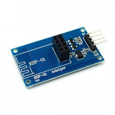Imagem de Módulo Adaptador WiFi Sem Fio ESP8266 ESP-01 3.3V 5V Compatível Com Ar