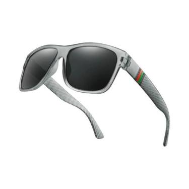 Imagem de Óculos De Sol Polarizados Para Pesca Masculinos Com Grande Armação UV4