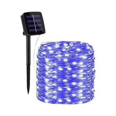 Imagem de Luzes De Fada Solares Para Exterior Com 8 Modos, Lâmpada De Fio De Cob