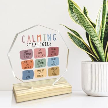 Imagem de Placa decorativa de acrílico com suporte presentes para homens e mulheres, decorações de mesa para mãe, pai, avó, amigos (Nonagon3250)