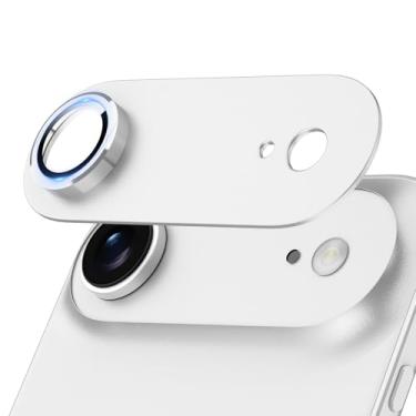 Imagem de Jeluse Compatível com protetor de lente de câmera iPhone Air, forte adesão, cobertura total, liga de alumínio de metal, ultra clareza, vidro temperado protetor de tela