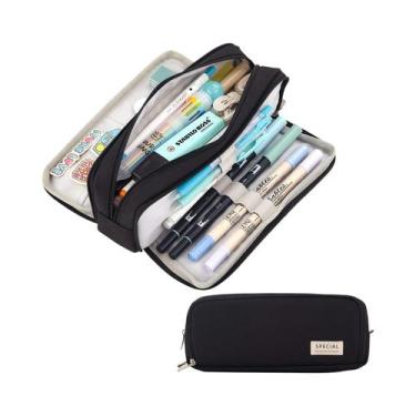 Imagem de Estojo De Lápis Portátil De Capacidade Extra Grande Leve E Durável Par