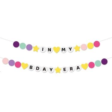 Imagem de Xronslute In My Birthday Era Banner Friends Cantor Aniversário para lembrancinhas de festa, decorações de festa Bday Photo Booth pano de fundo