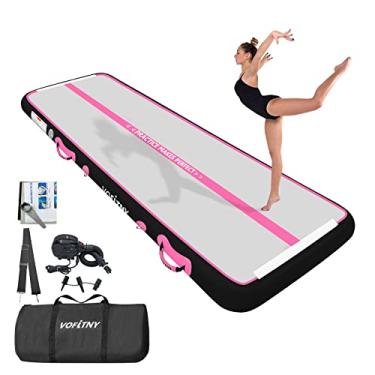 Imagem de VOFiTNY Tapete de ginástica multiuso 50 x 9 cm x 10 cm pista de queda inflável resistente para casa/academia