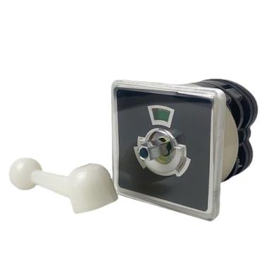 Imagem de Redefinir três posições LW5-16/2B interruptor de came rotativo dois níveis 16A prata seletor de mudança de contato ON-Off-ON 1 peça