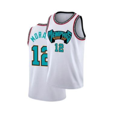 Imagem de Camisa De Basquete Nova York Ewing 33 Branca Com Detalhes Laranja E Az