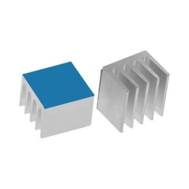 Imagem de Radiador De Alumínio Para Chip Eletrônico IC Raspberry Pi Com Fita Ter