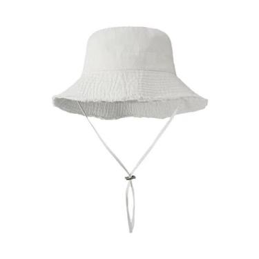 Imagem de Chapéu De Praia Dobrável Com Franjas Para Mulheres, Proteção Solar, Co