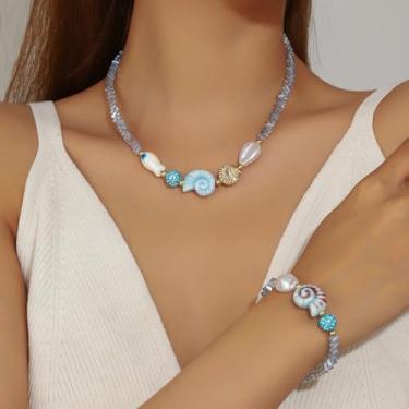 Imagem de Colar de praia chique para mulheres, acessório de verão com contas, design de berloque, roupa sazonal, adição, joias, presentes de amizade, Medium, Latão, Sem Pedra Preciosa