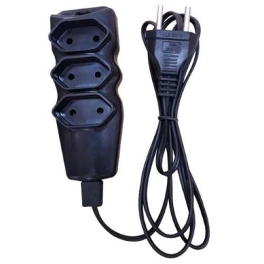 Imagem de Extensao 3 Tom. Paral.2X0,75X1,50Mt 2P 10A/250V Pt Megatron
