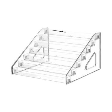 Imagem de Prateleira Escada Transparente Multifuncional Em Acrílico Para Armazen
