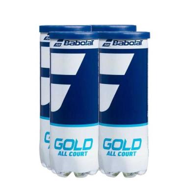 Imagem de Bola de Tênis Babolat Gold All Court - Pack c/ 4 Tubos