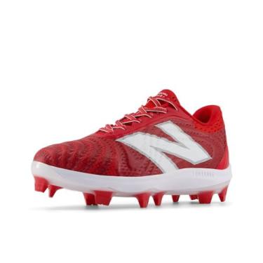 Imagem de New Balance FuelCell 4040 V7 Tênis de beisebol masculino moldado, Equipe vermelho/branco óptico, 5.5