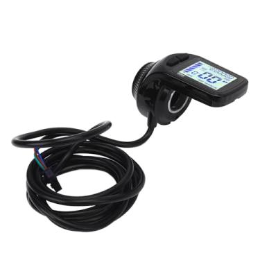 Imagem de Jiawu Bicicleta Elétrica Display Lcd Polegar Acelerador Medidor de Velocidade Superior para Acessórios da Bicicleta Guidão Universal