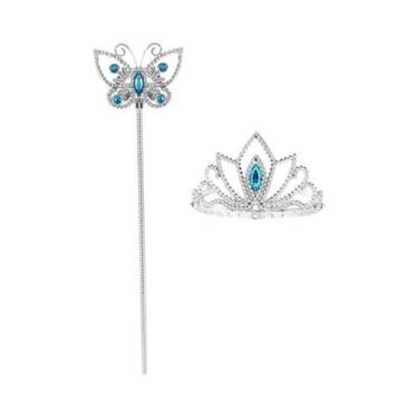 Imagem de Conjunto De Fantasia De Princesa Para Meninas Com Varinhas, Tiara E Co