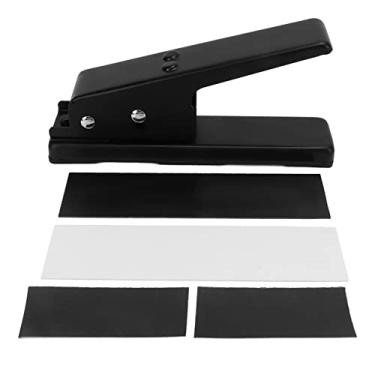 Imagem de Cortador de perfuração de palheta de guitarra portátil DIY Ferramenta de criação de palheta de guitarra com tira de captação Folhas de papel de areia para guitarristas Material de