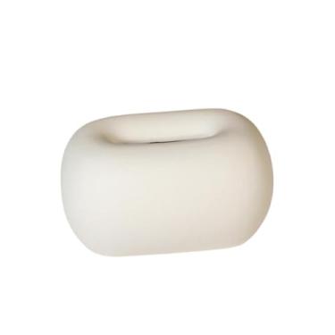 Imagem de SiaBiced Porta-lenços decorativo, organizador de mesa, porta-lenços para carro, mesa de cabeceira, escrivaninha, restaurante e quarto, Branco