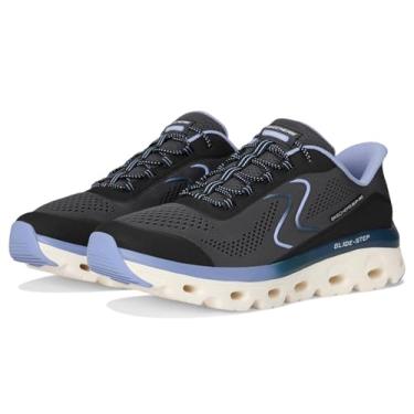 Imagem de Skechers Tênis feminino Go Run Consistent 2.0 Captiva Hands Free Slip-ins, Bkbl=preto/azul, 9.5 Wide