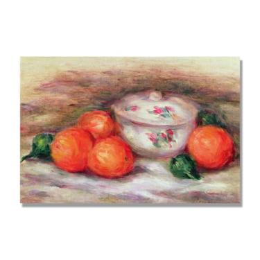 Imagem de NHLDZYH Arte em tela vintage de frutas mortas, pintura clássica de cozinha country, decoração de parede de casa de fazenda quente para sala de jantar e cozinha. C30. 50 x 75 cm-19,7 x 29,6 pol