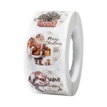Imagem de Adesivos Decorativos Para Caixa De Presente De Natal 2024 Para Casa, N
