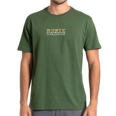 Imagem de Camiseta Rusty Silk MC Bond Verde, M, Verde