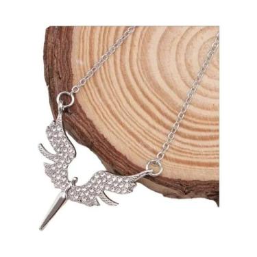 Imagem de Colar Unissex Com Asas De Anjo Em Prata E Ouro, Moda Vintage, Luxo Lev