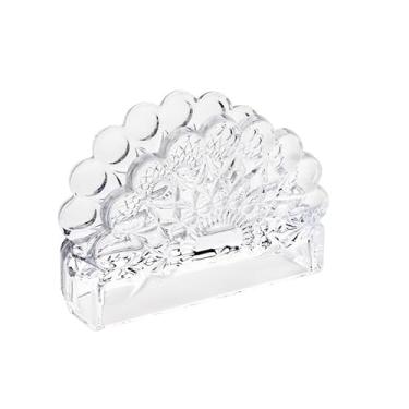 Imagem de Suporte para guardanapo de cristal 12,5 cm x 4,5 cm x 9 cm