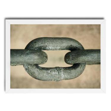 Imagem de Quadro Fotografia Elo Corrente 24X18Cm - Com Vidro