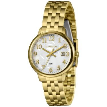 Imagem de Relógio Lince Feminino Ref:Lrgh194l36 B2kx Casual Dourado
