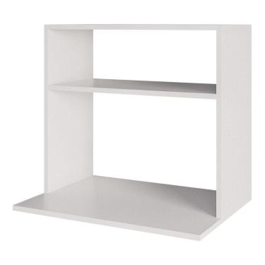 Imagem de Suporte Aéreo Multiuso Para Forno Micro-ondas Luara 60cm Branco - Desk Design