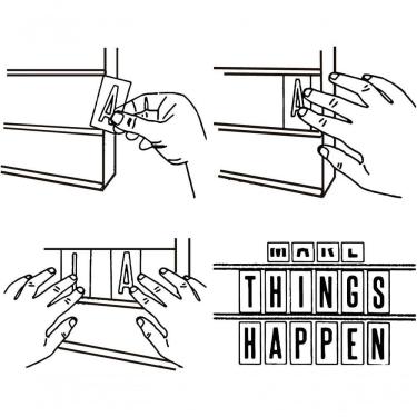 Imagem de Luminária Letreiro De Cinema Caixa De Luz - 96 Slides