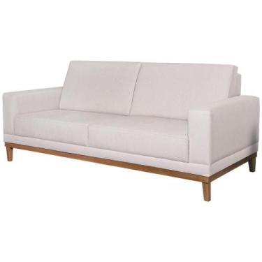 Imagem de Sofa 3 Lugares 180 Cm Crons Linho Bege Vazzano Bege - DMONEGATTO